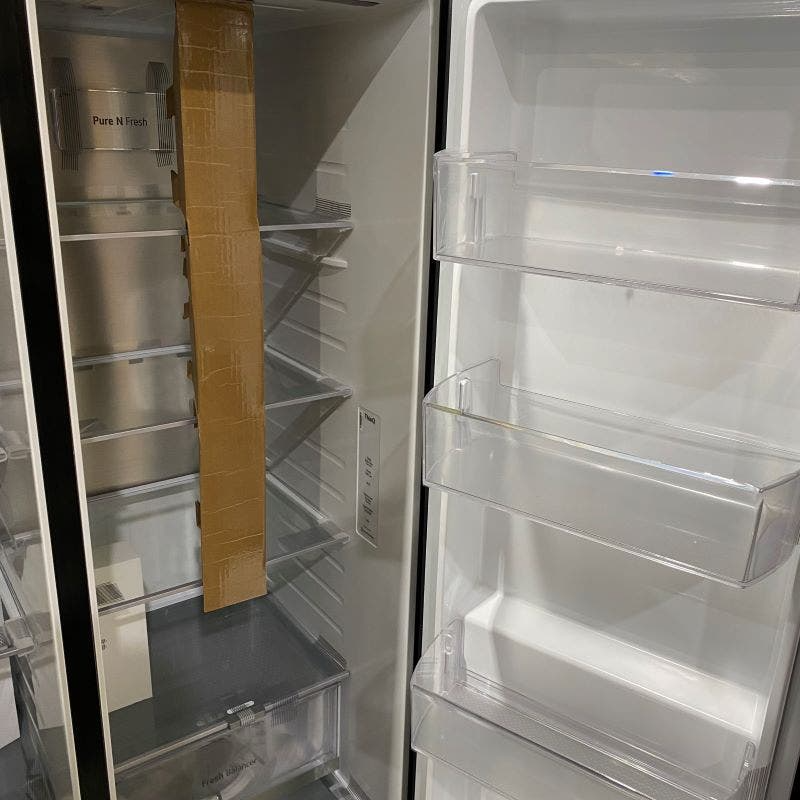 LG 635 Litre Side By Side Fridge - Matte Black