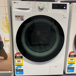 LG 8kg Front Load Washer - White