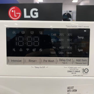 LG 8kg Front Load Washer - White