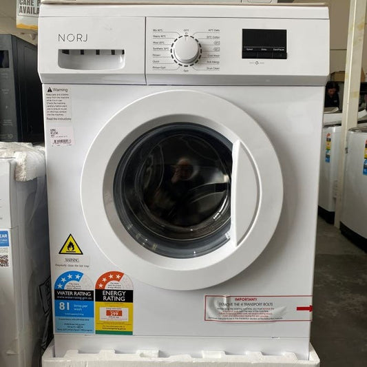 NORJ 8kg Front Load Washer - White