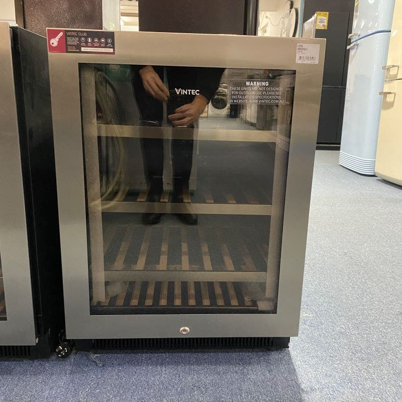 Vintec 50 Bottle Dual Zone Wine Cabinet - Stainless Steel