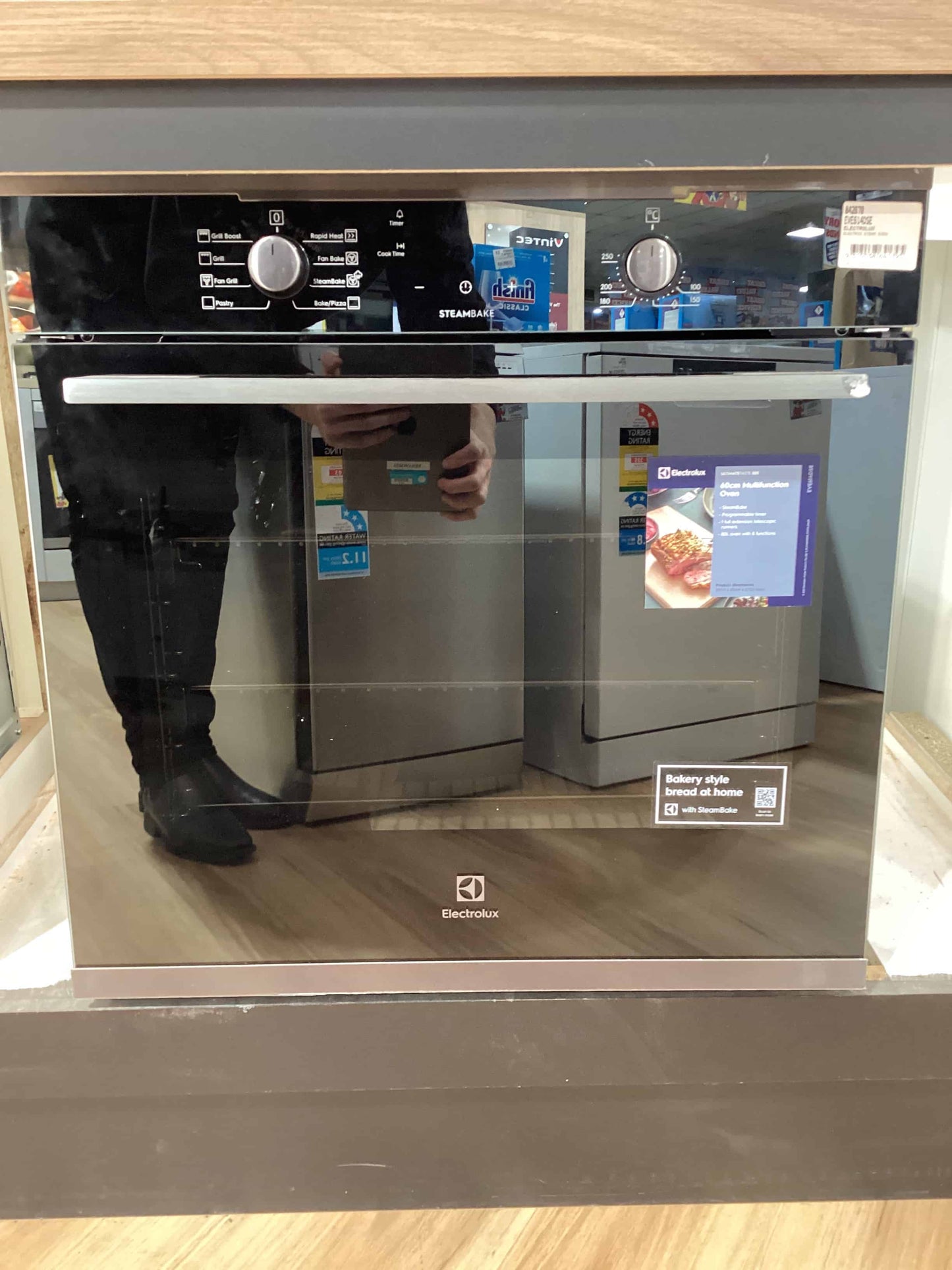 Electrolux 60cm Built-In Oven with 8 Functions - Dark Stainless Steel (UltimateTaste 500)