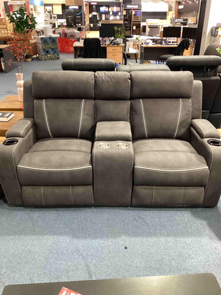 Magic 2+1+1 Electric Fabric Recliner Suite - Charcoal