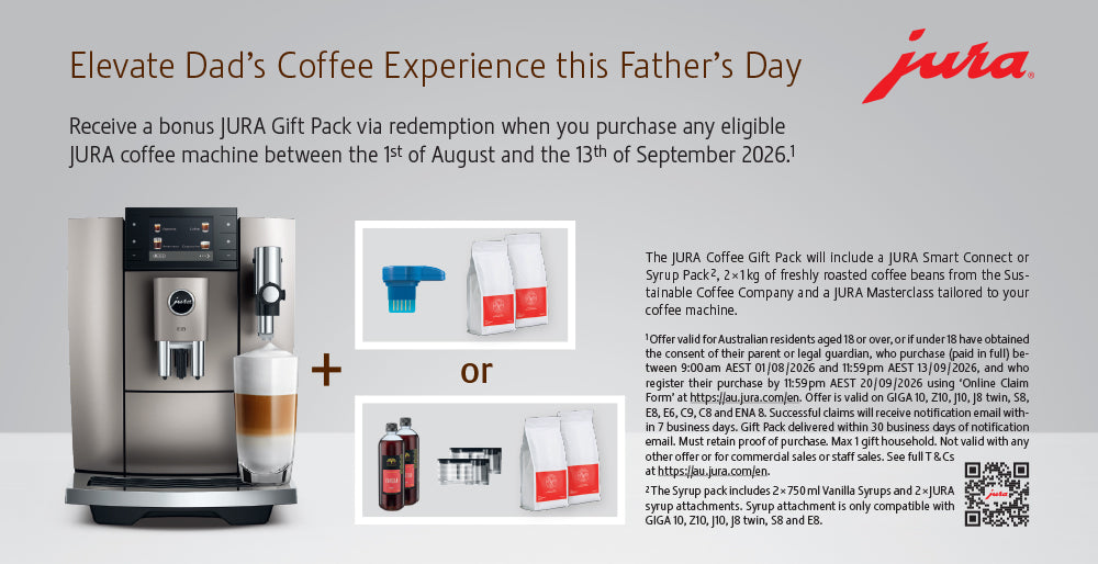 Bonus Gift Pack with select JURA Coffee Machine Purchase